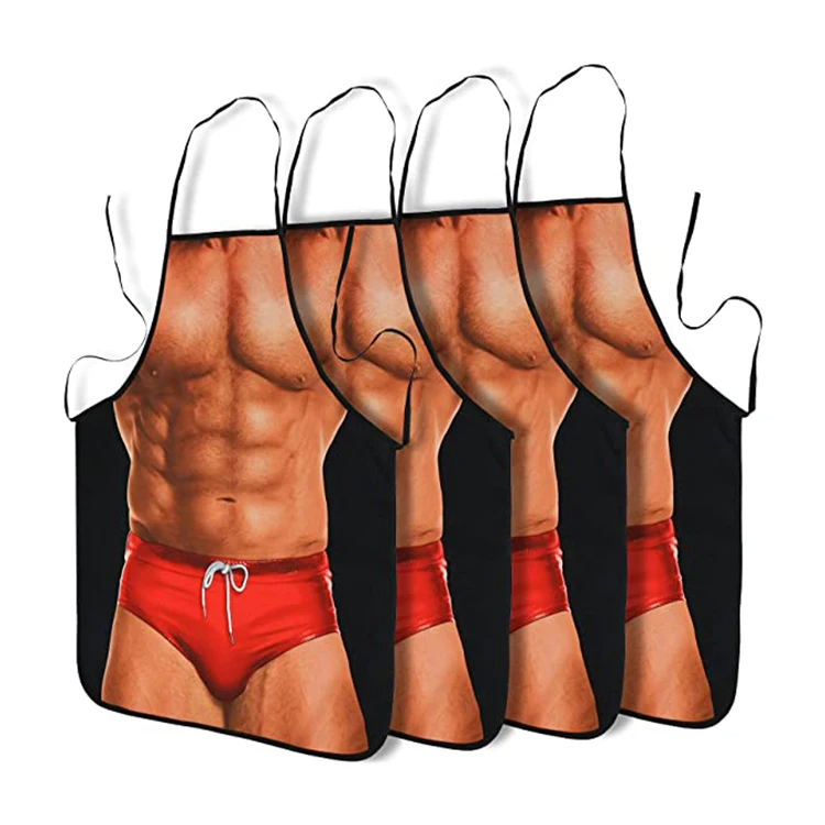 YASEN Custom Polyester Apron China Factory Wholesale Cheap Kitchen Chef Cooking Gift Creative Funny Grilling Baking Aprons