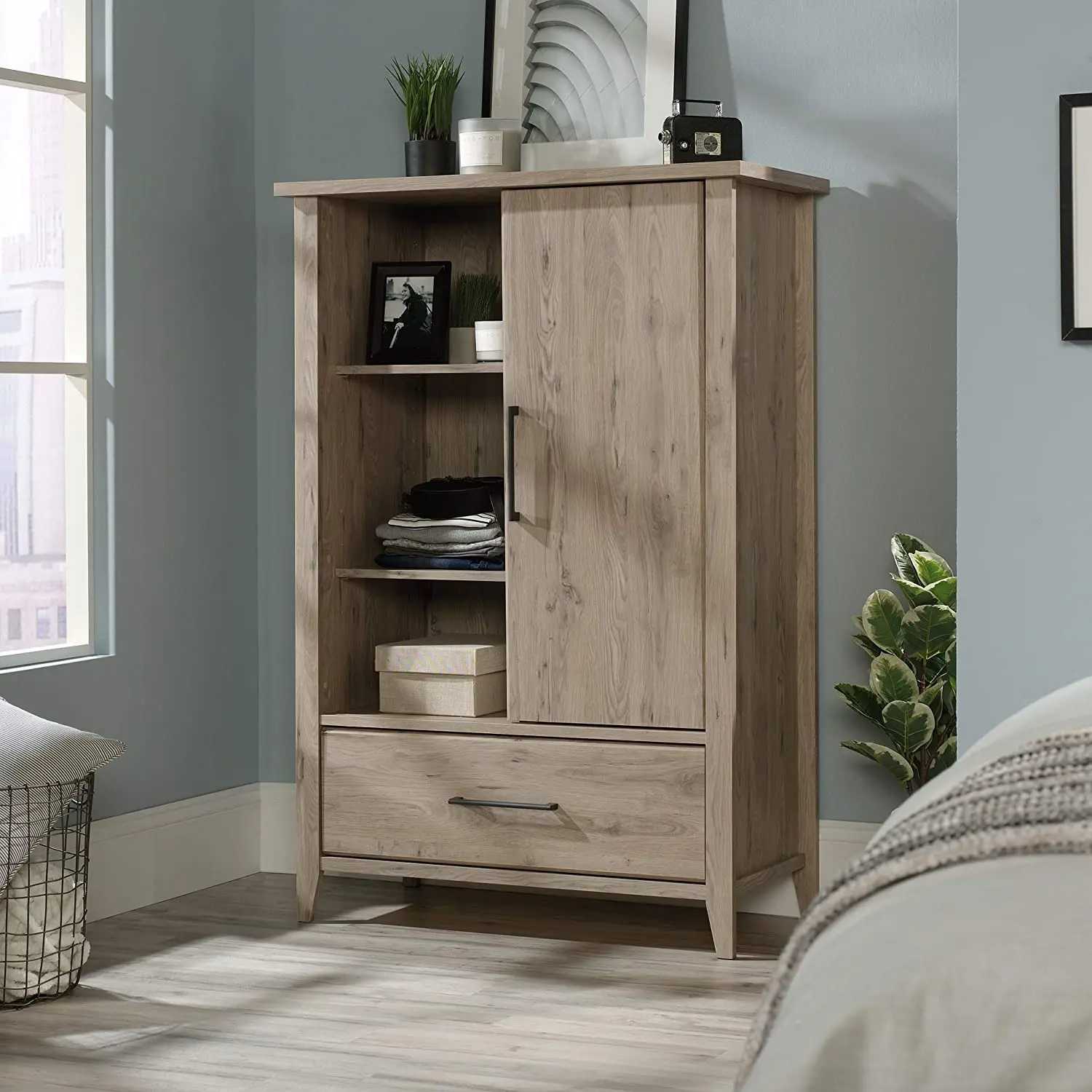 Cheap 2 Door 3 Drawer Wardrobe Closet Armoire Storage Cabinet Bedroom Furniture Armoire Closet Wardrobe