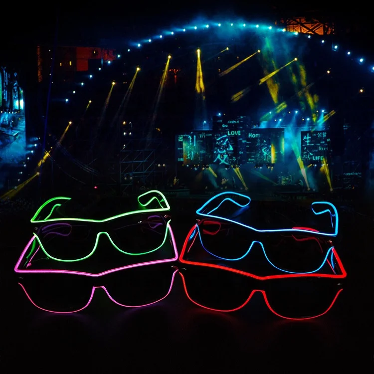 Hot sale bar party Led sunglasses Light Up Toys holiday birthday party led light glasses