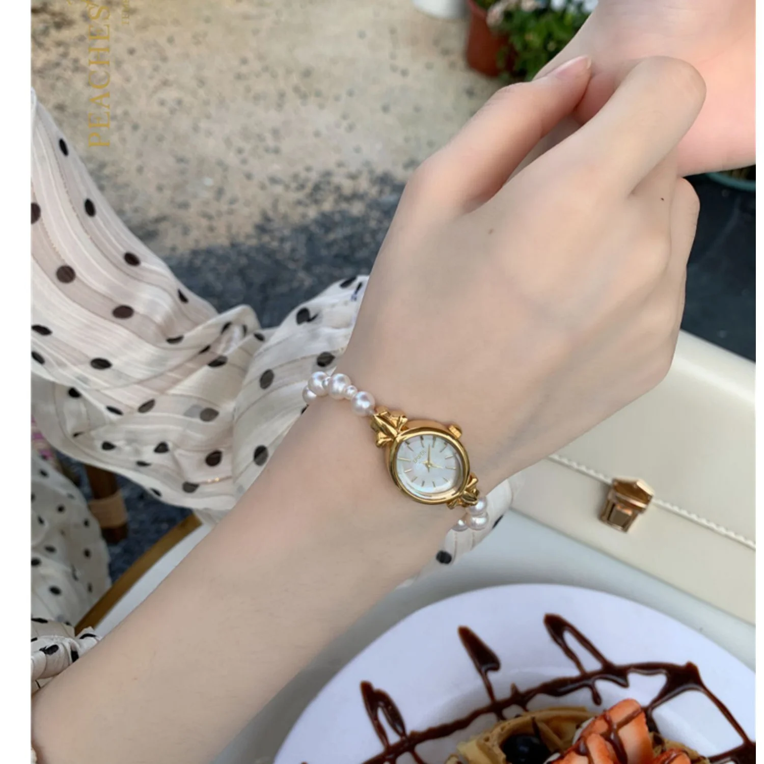 quality character japan movement stainless steel freshwater pearl bracelet waterproof vintage custom quartz watches