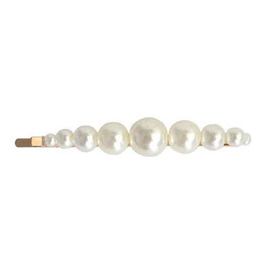 Simple design pearl hair clip Korean temperament lady hair pins for girls