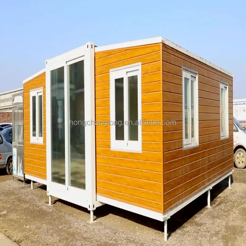 Fast-Build 20ft 40ft Modular Folding Container House Tiny Tiny Container House with Sandwich Panel Home Office Hotel Use Camping