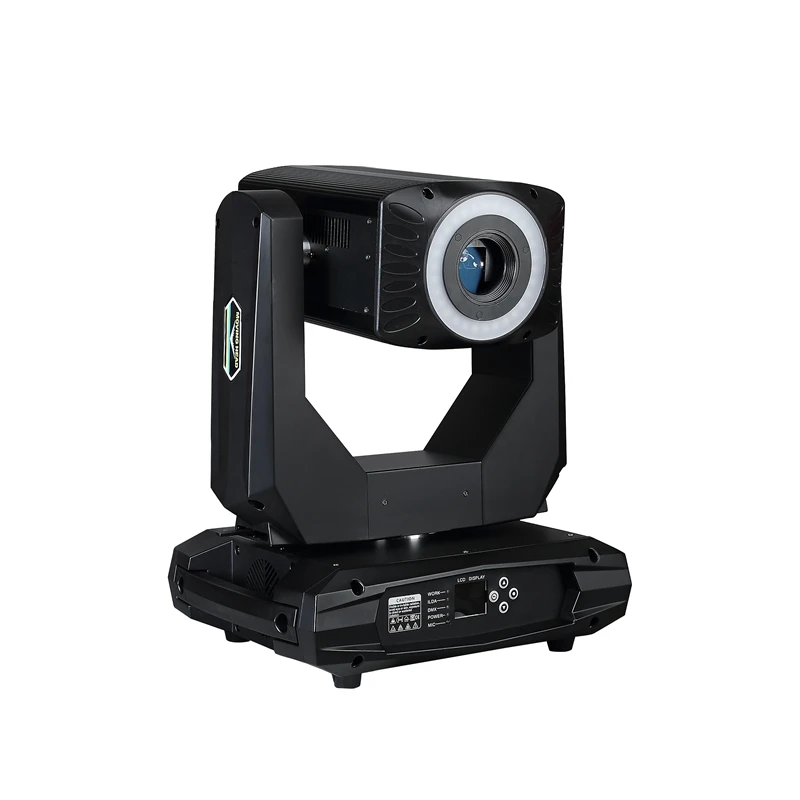 DJ disco halo ring 6w animation RGB 3in1 moving head laser light