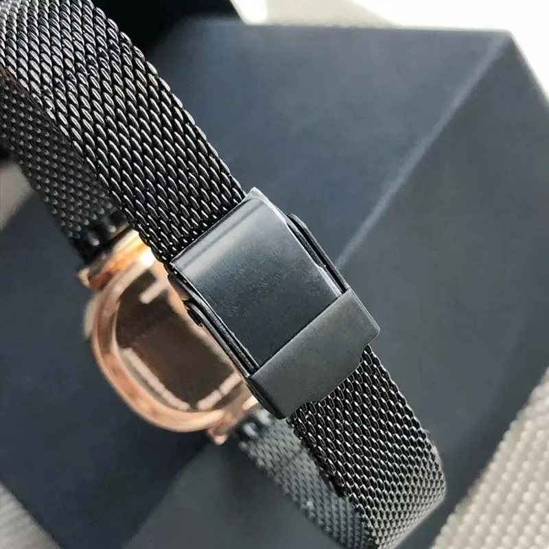 Luxury Ladies Wristwatch Simple Square Gold Dial Quartz Waterproof Fashion Female Bracelet Watch