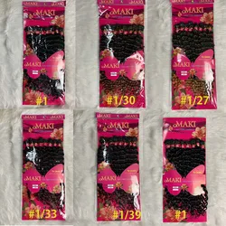 AIFANLIDE 20 X 8 inches 8 Bundles / Lot Ombre Synthetic Hair Extensions Deep Wave Fiber Hair Bundles