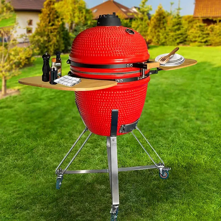Camping Custom Large Barbeque Charcoal Multifunctional Ceramic Kamado Grill Grill