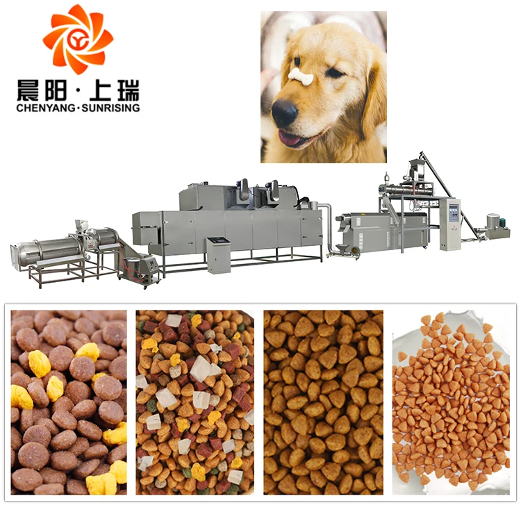 Jinan Chenyang Dog Snacks Machine Dog Food Extruder extruded dry pet food production line