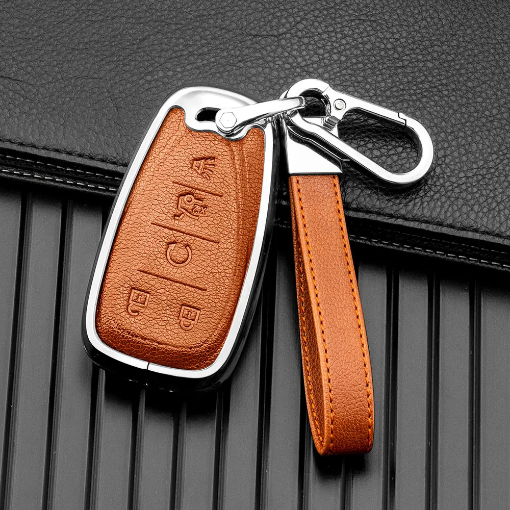 Metal full protection car key fob case cover fit for 2016-2022 Chevrolet Malibu Camaro Cruze Traverse Sonic Volt Bolt Equinox