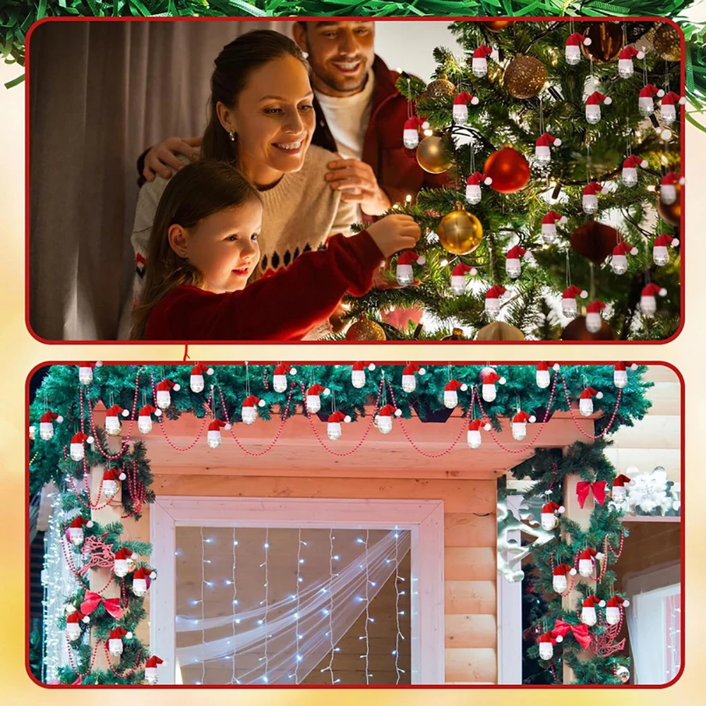 Disco ball 4cm Mirror ball with small hat mini cute Christmas ornament