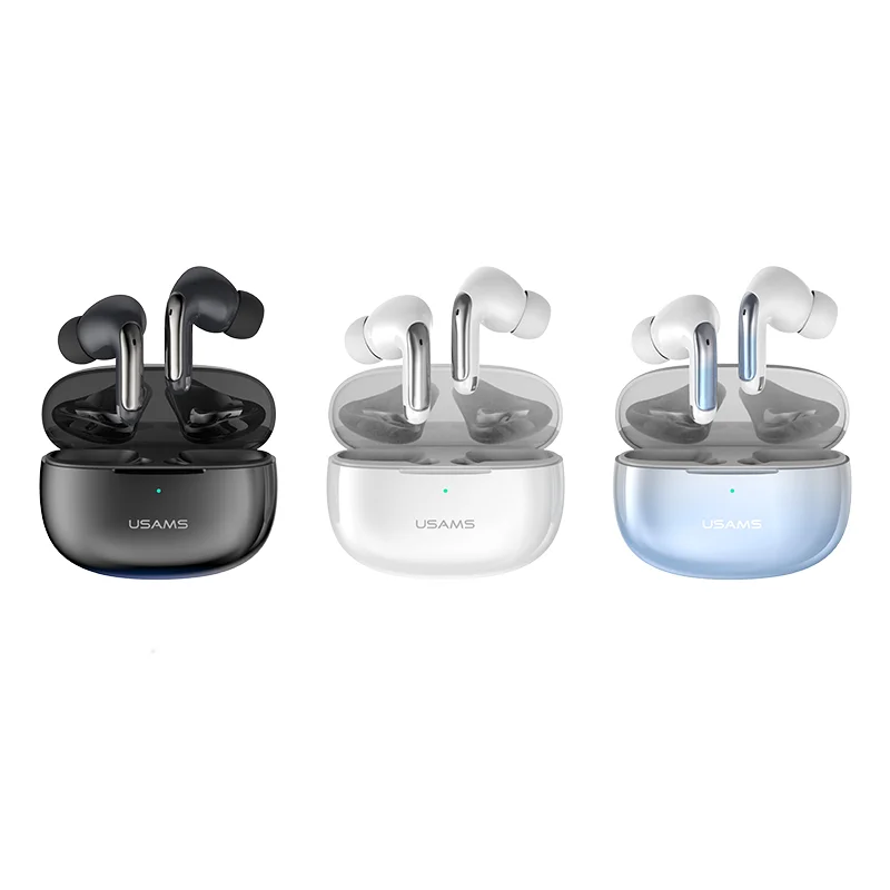 USAMS NEW Design Headset ENC Noise Cancelling Gaming Headphones Bluetooth 5.3 Sport Tws Earbuds Wireless Earphones