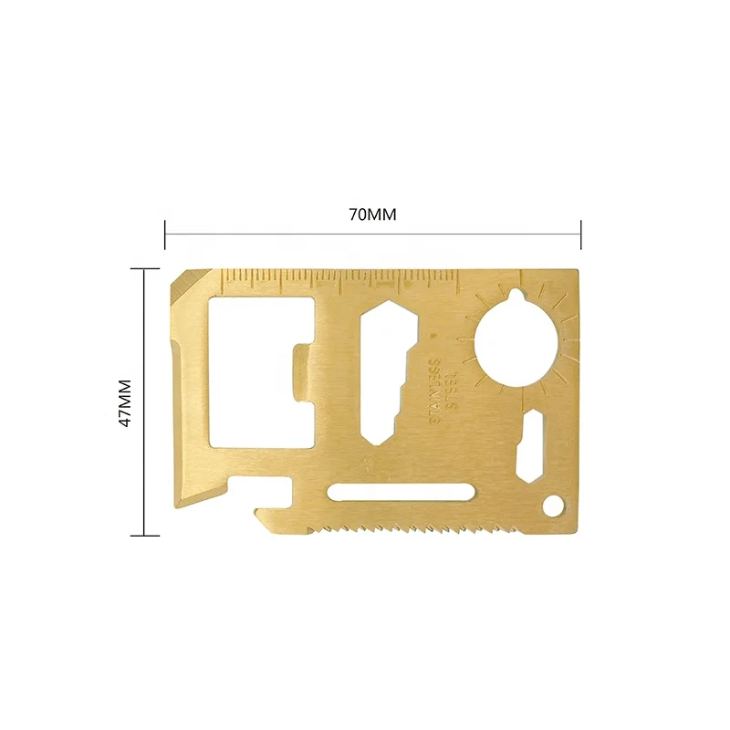Hot Sales Survival Rescue Emergency Tool EDC Stainless Steel Credit Card Multi Tool