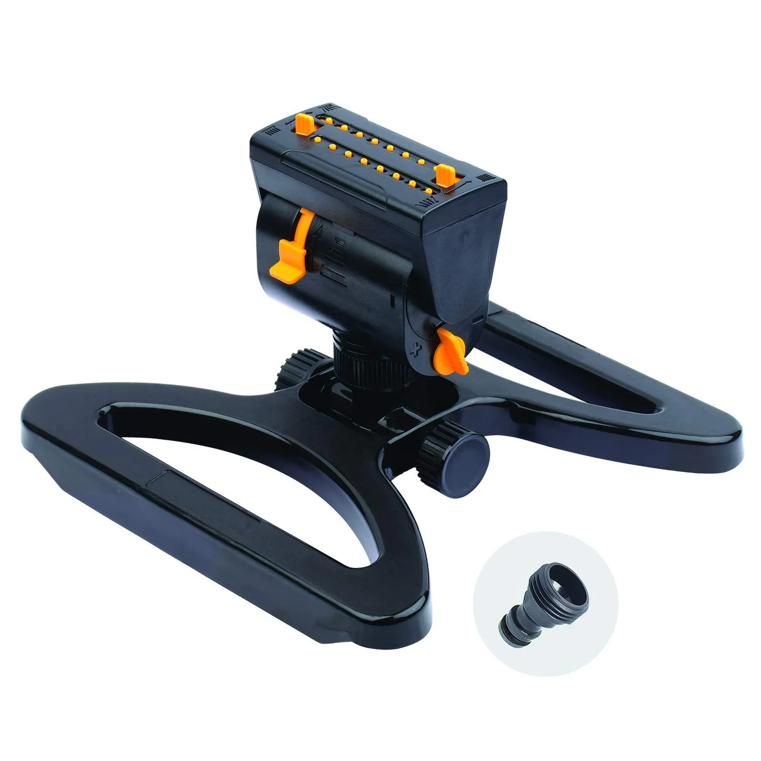 2022 High Quality Plastic Sprinkler Irrigation System Automatic 360 Rotating Water Sprinklers Black Garden Sprinkler for Lawn
