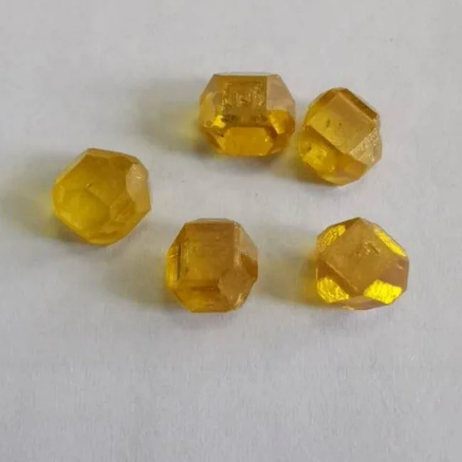 VVS HPHT yellow rough diamond yellow fancy uncut  diamond