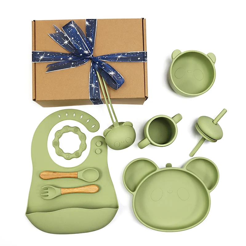 Baby Non-Slip Suction Cup Weaning Baby Feeding Set