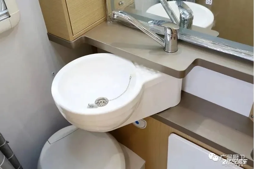 TURN  folding mini sink RV motorhomes caravan  plastic kitchen  Built-in Foldable Bathroom folding Sink with  faucet  GR-Y002