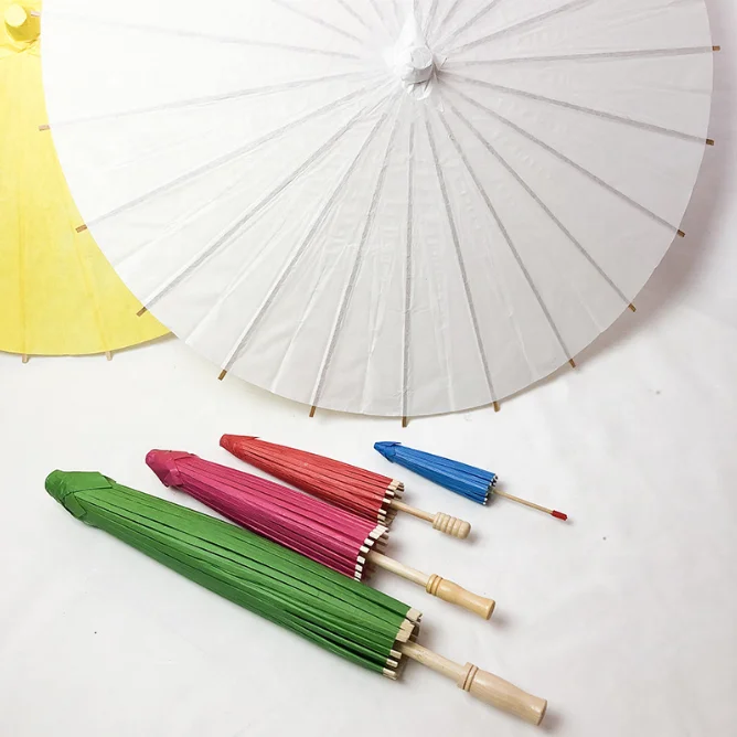 New Decorative Idea Paper Umbrella Pink Umbrella Chinese Oil Paper Umbrella