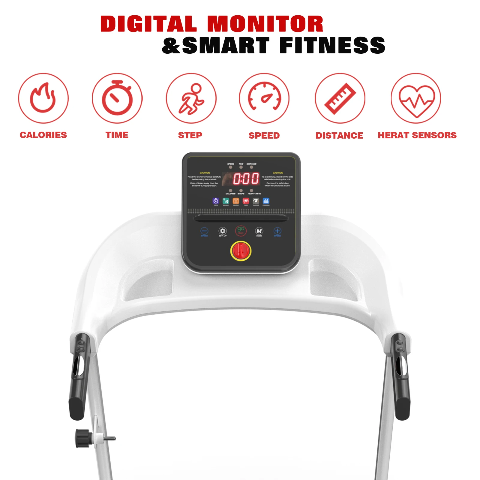 High Quality Home Use Electric Treadmill Best Sale Folding Running Machine with LED Screen Real-Time Data Display in Exercise