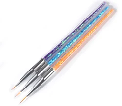 2022 new style Sequins Nail Art Brush 7/9/11 mm Drawing Painting Carving Pen Manicure Tools  Acrylic Liner UV Gel Decorations