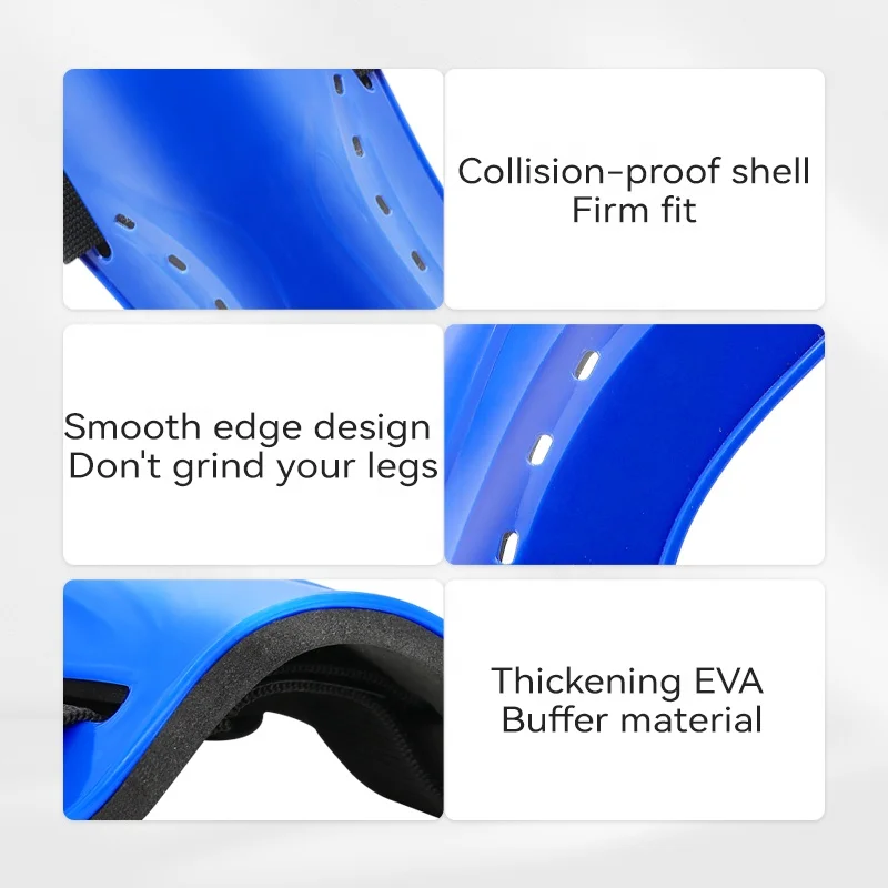 LINGTU Adjustable length Football soccer shin pads Professional Non-slip hard shell protection football shin guards