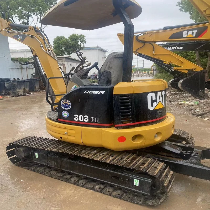 used mini 3ton CAT 303cr excavator second hand crawler machine mini used excavator CAT303cr mini digger