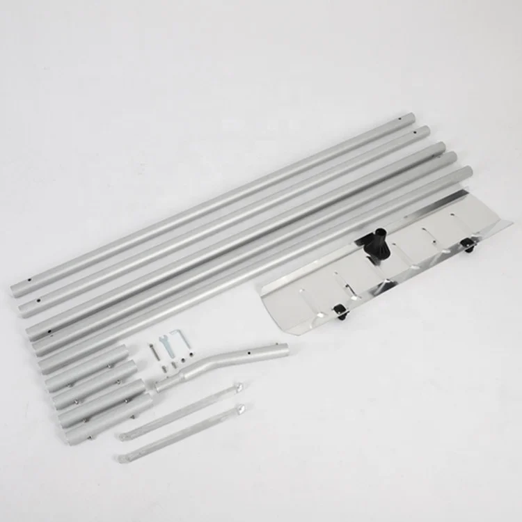 New roof snow rake snow pusher with  extensible aluminum poles