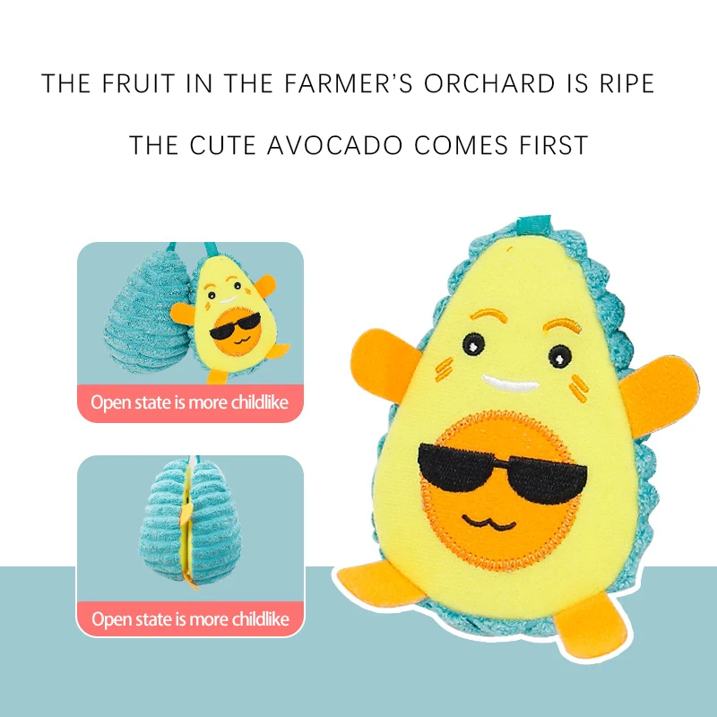 2021 latest fruit expression pear cart hanger avocado crib bell 0 year old baby pull bell plush stroller pendant