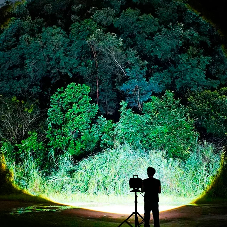 Multi-scene use portable outdoor waterproof ABE 40W LED work light with adjustable telescopic tripod swivel double head