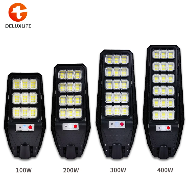 Module designed Solar garden Light 100W 200W 300W 400W 500W all in one solar street light outdoor motion sensor function