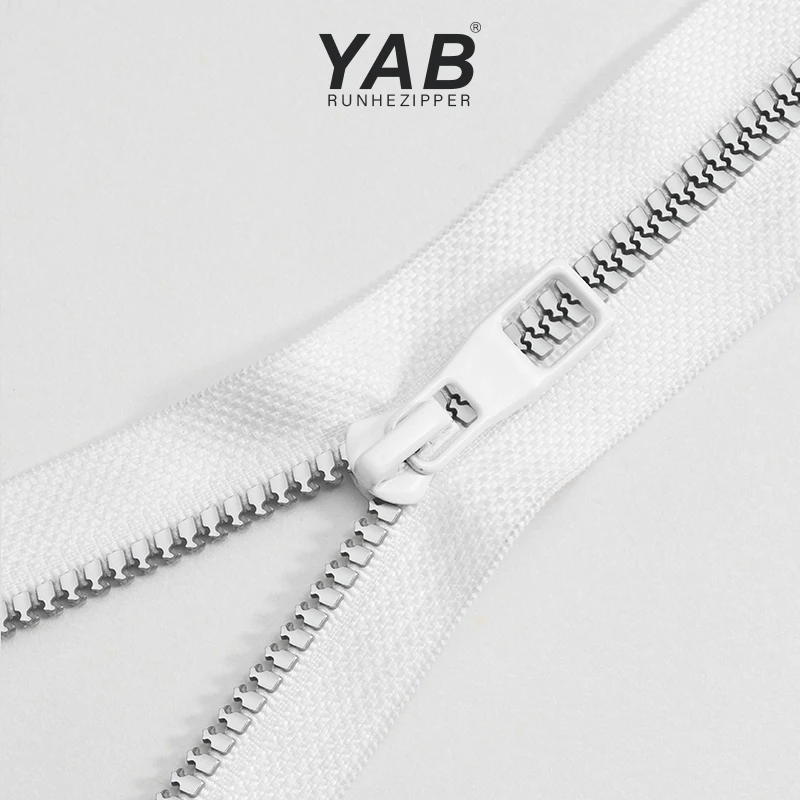 YAB Custom Size 5# Resin dynamic Teeth Mixed Teeth Plastic Resin Zipper For Children Clothing