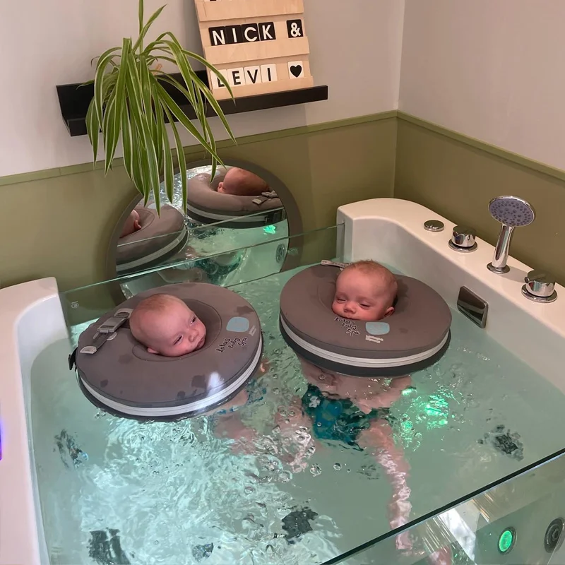 Modern Freestanding Acrylic Infant Thermostatic Spa Whirlpool Pool White Acrylic Baby Drainer Massage  Indoor Baby Spa Bath