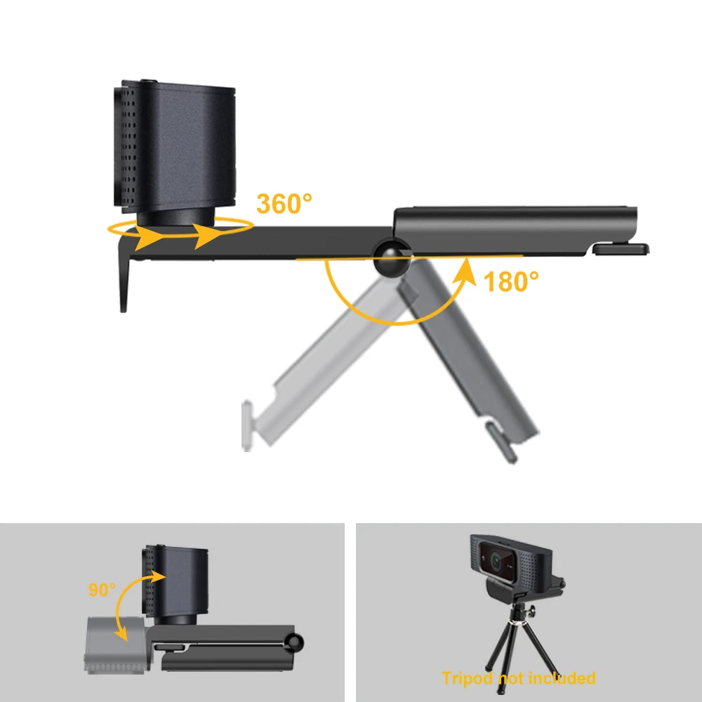 Gaming Webcam USB For PC 1080P 30FPS Autofocus Camera Web With Mic For Desktop Max Android OEM Webcam