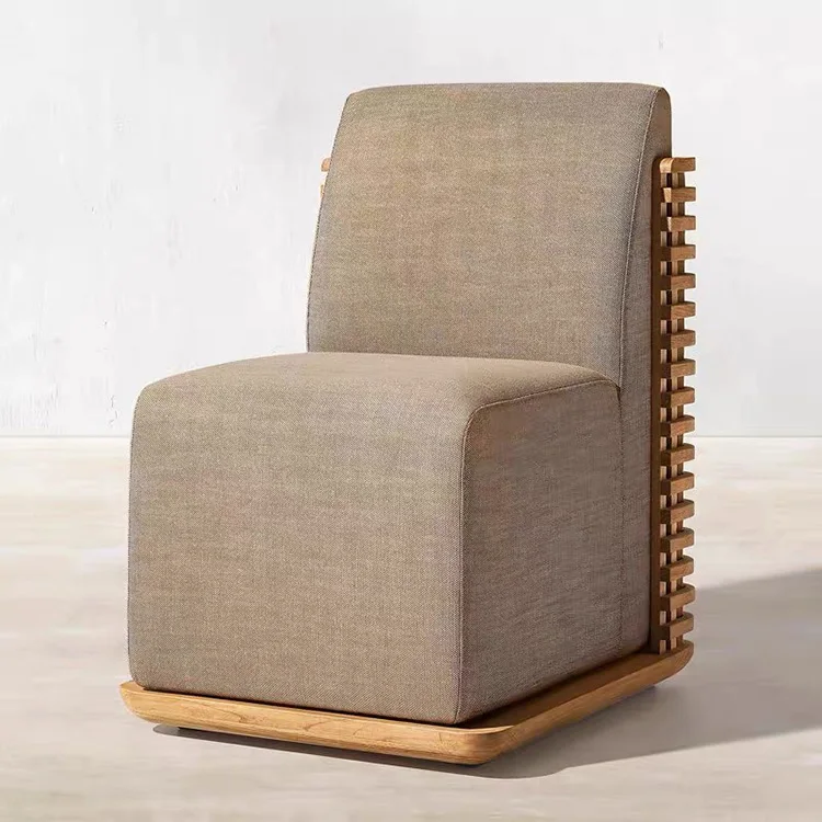 Luxury High End Solid Teak Wood Patio Garden Restaurant Furniture Outdoor Dining Table And Chairs Set