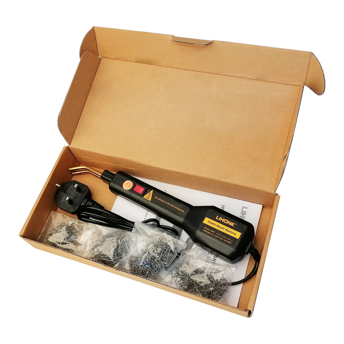 LK502 Portable 50w PVC Plastic Welding Kit  Auto Repair Tool Hot Stapler For Car Bumper Repair Welder Automotive