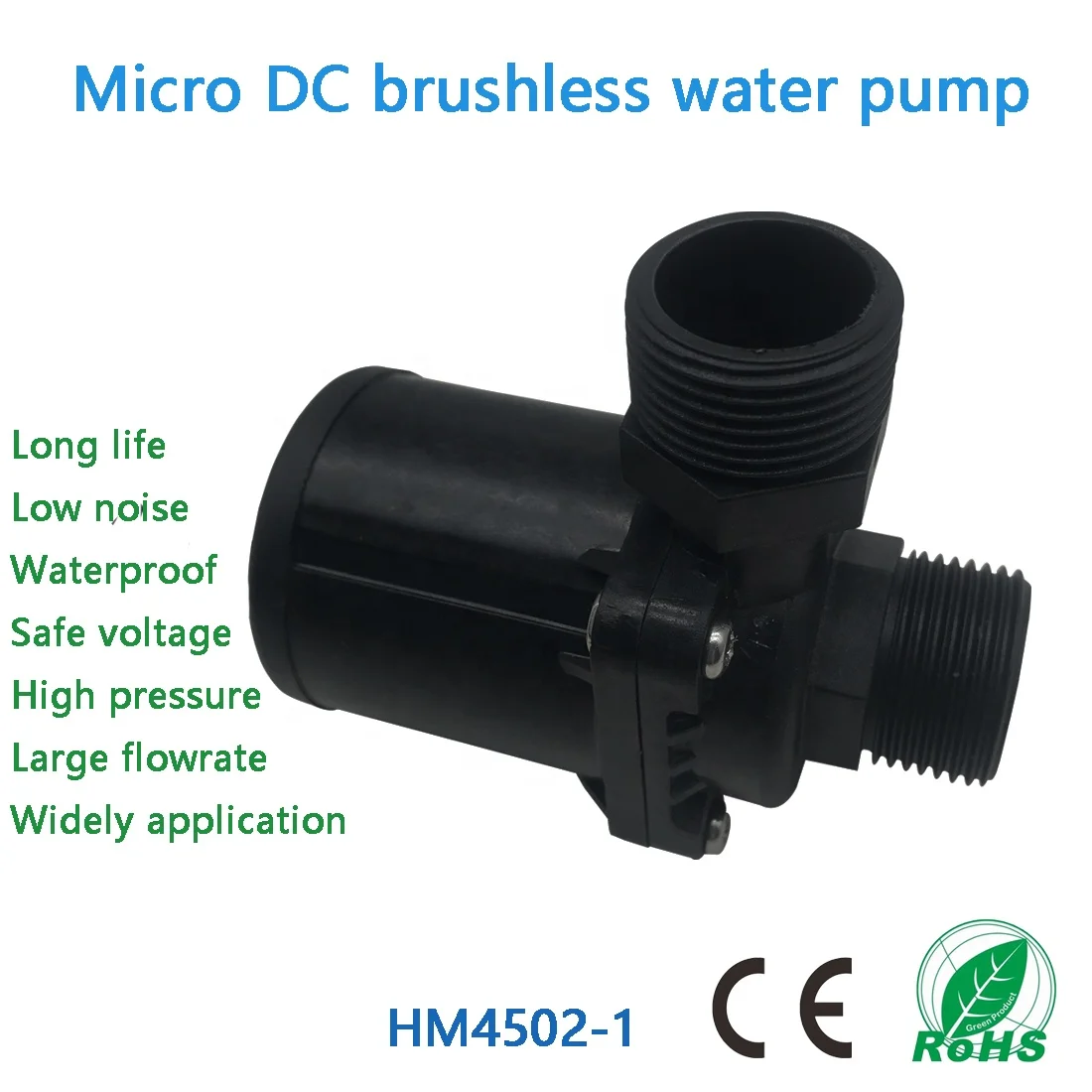 Heavy duty work high pressure max 11M high volume 2400LPH 1-50W 12 Volt 24 Volt dc micro solar hot water heater booster pump
