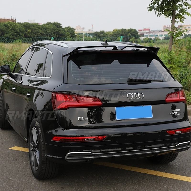 Для Audi q5 2019-2020 Высокое качество ABS пластик Неокрашенный цвет задний спойлер крыло крышка багажника Стайлинг автомобиля