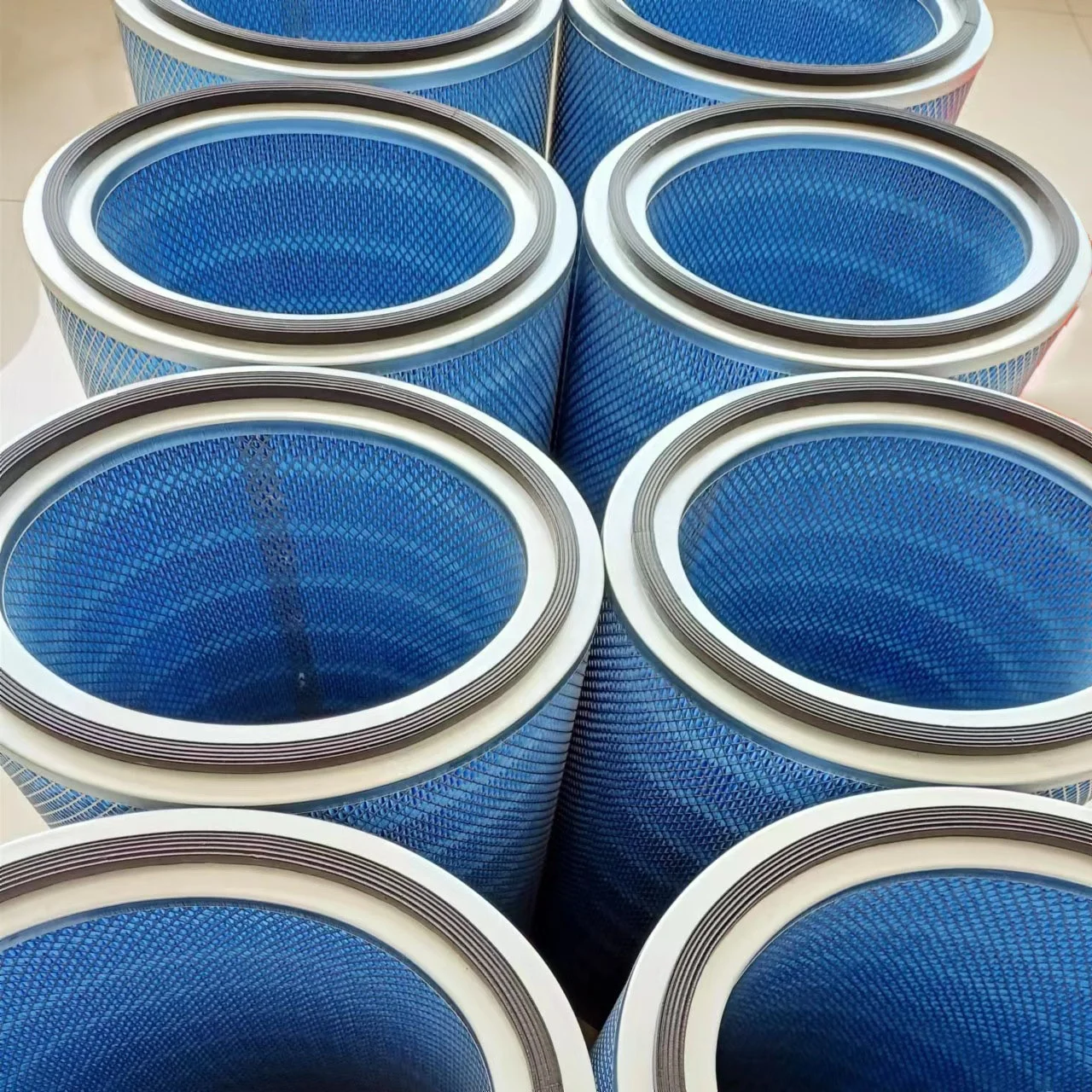 Wholesale Flame Retardant Dust Smoke Nanofiber Filter Element Fingerprint Resistant Oval End Cap