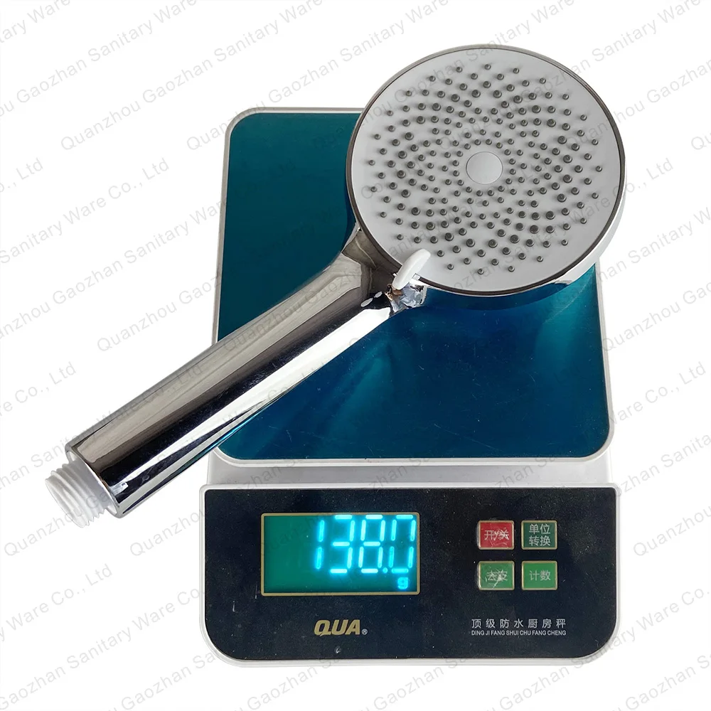 Avatar Newly Design 2023 Silicon Nozzle Self-Clean Handheld Shower Head 5-jet Chrome Body White Face
