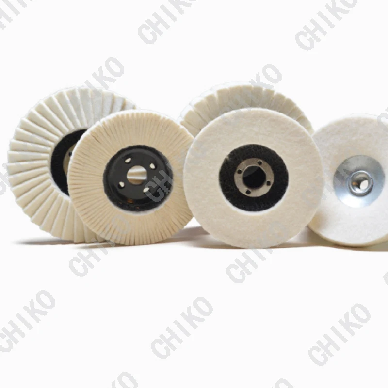 Bowl shape wool adrasive tools mirror polishing angle grinder felt disc metal backing plate wool grinding disc
