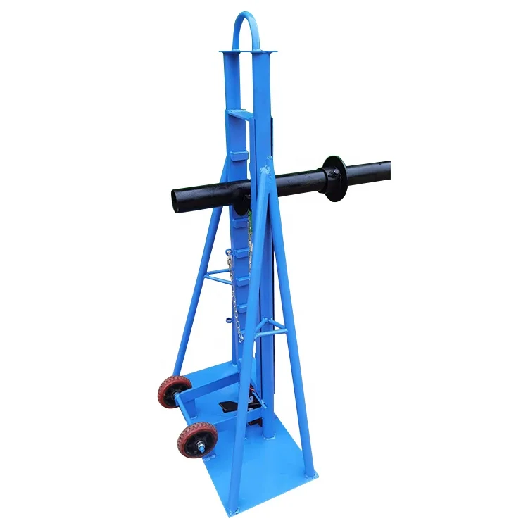 Electrical cable drum jack10 ton hydraulic cable reel jack stand 5 ton cable drum stand