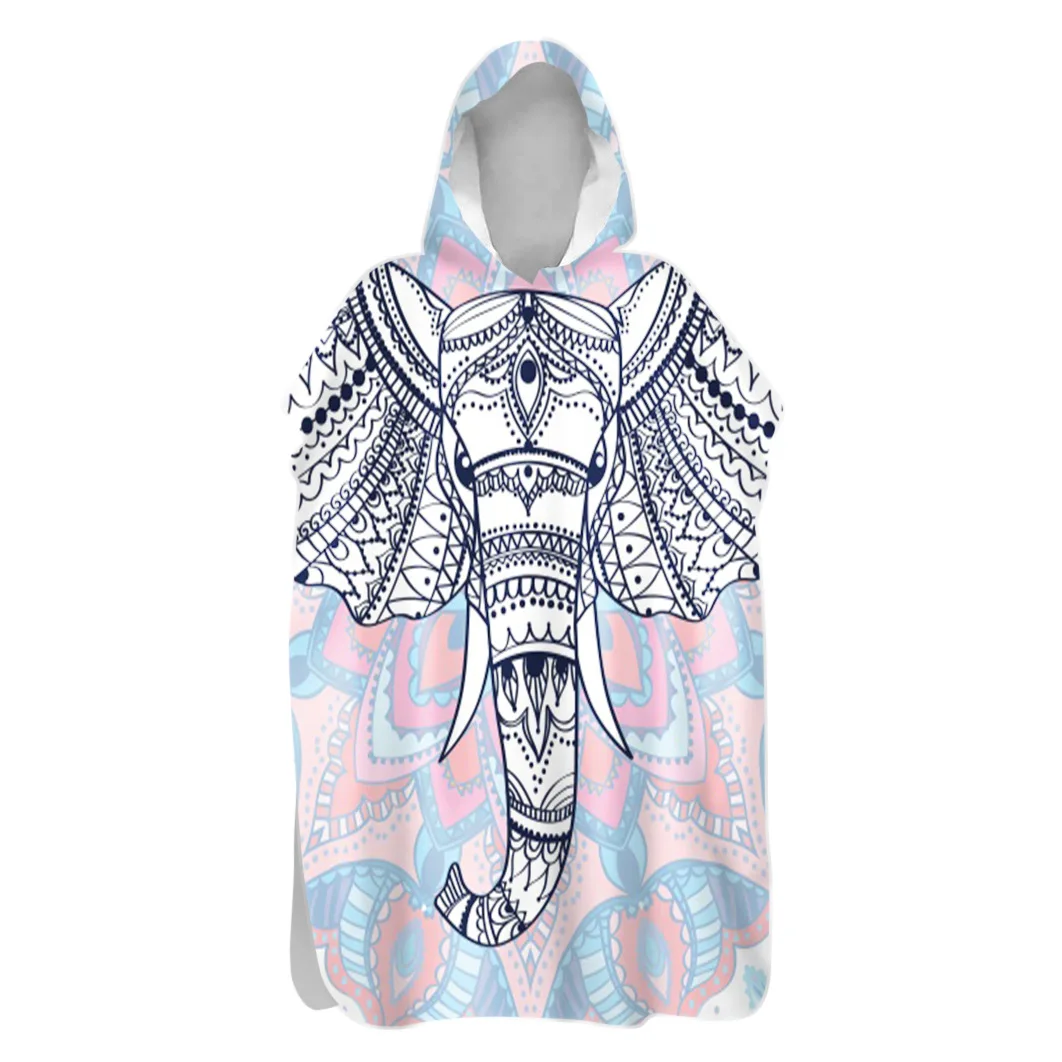 Custom Double-sided velvet adult kids quick dry beach towel Digital Sublimated Printed Logo Striped Sand Free