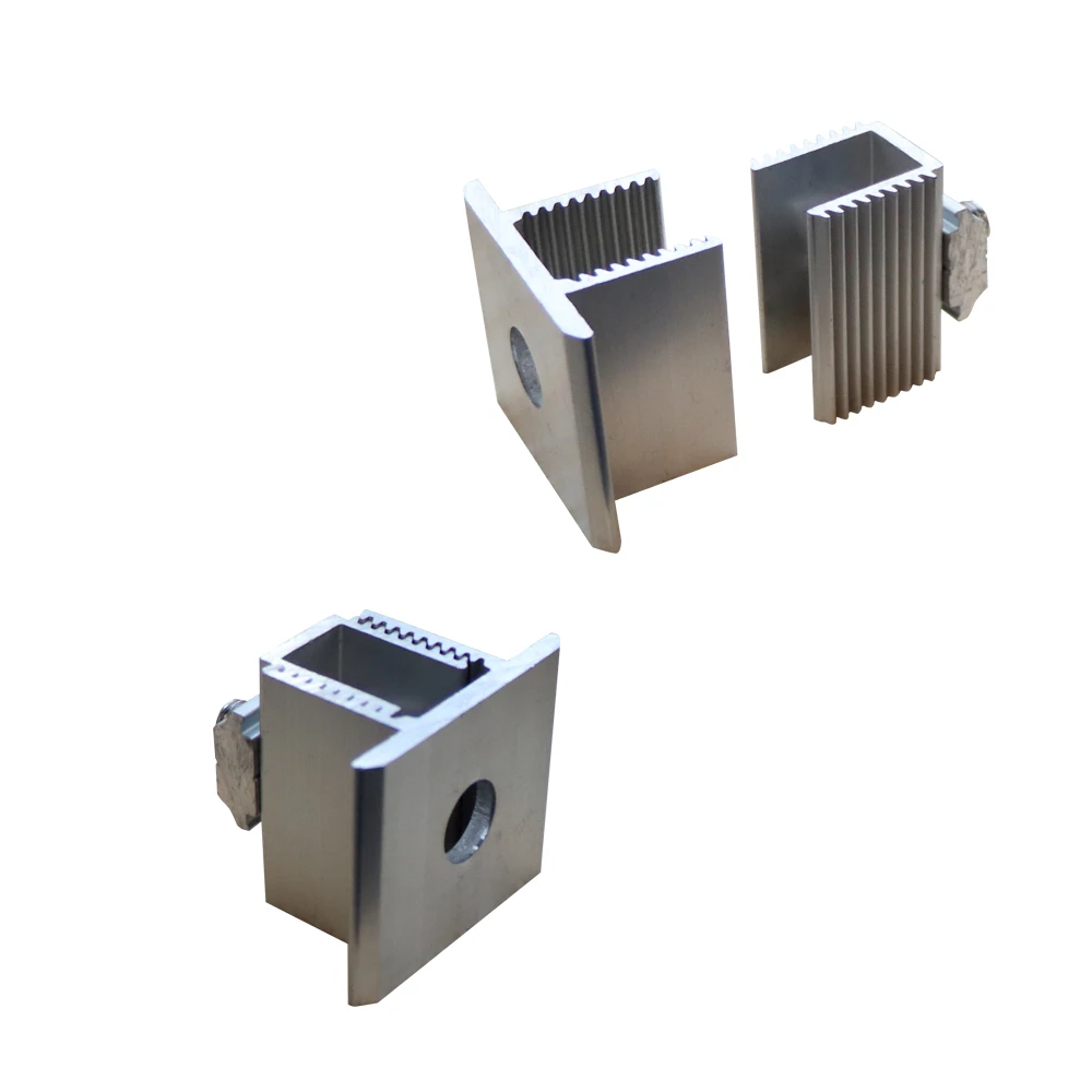 Factory Aluminum Solar Panel Mounting Clamps 35mm Solar Pv Clamps Solar Panel Mount Accessories Fast Install Clamps