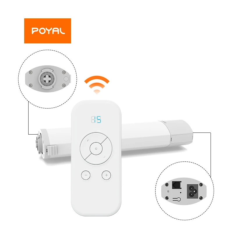 Automatic Motorized Wifi Blinds Curtain Office Bathroom Blackout Roman Blinds Electric Motor Electronic Bluetooth Digital