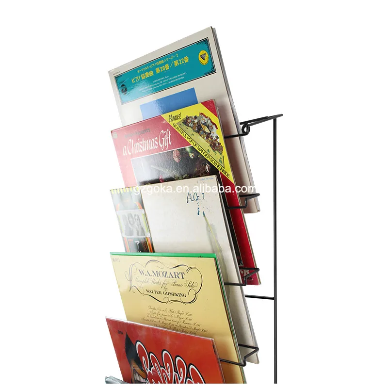 Black or white Wall Mounted vinyl record storage stand hanging record display rack shelf oil painted GOKA HOT
