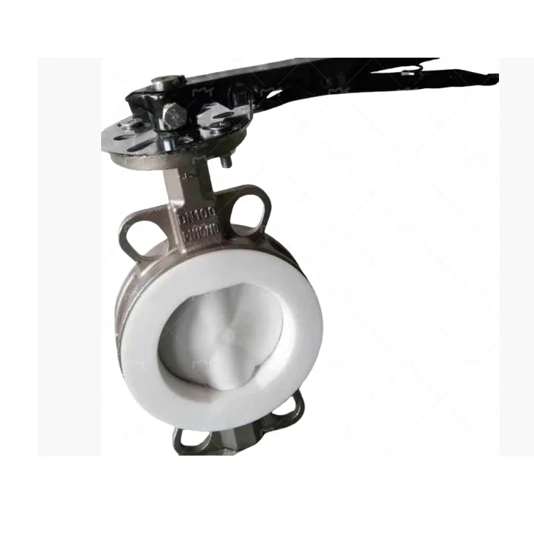 DN125 hand lever operated lug type water butterfly valve