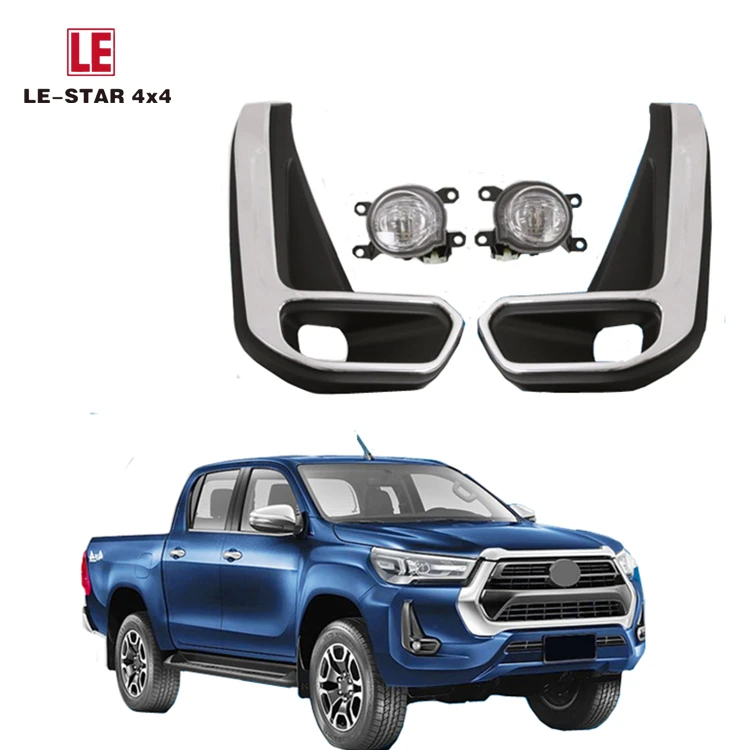 Fog lamp low with electroplating decorationLED Daytime running lamp Front fog lamp For Hilux revo 2021