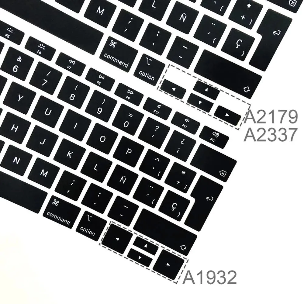 Французский испанский чехол для клавиатуры Macbook Air13 M1 A2337 Защитная пленка ноутбука 2020 13Air наклейка на клавиатуру A1466