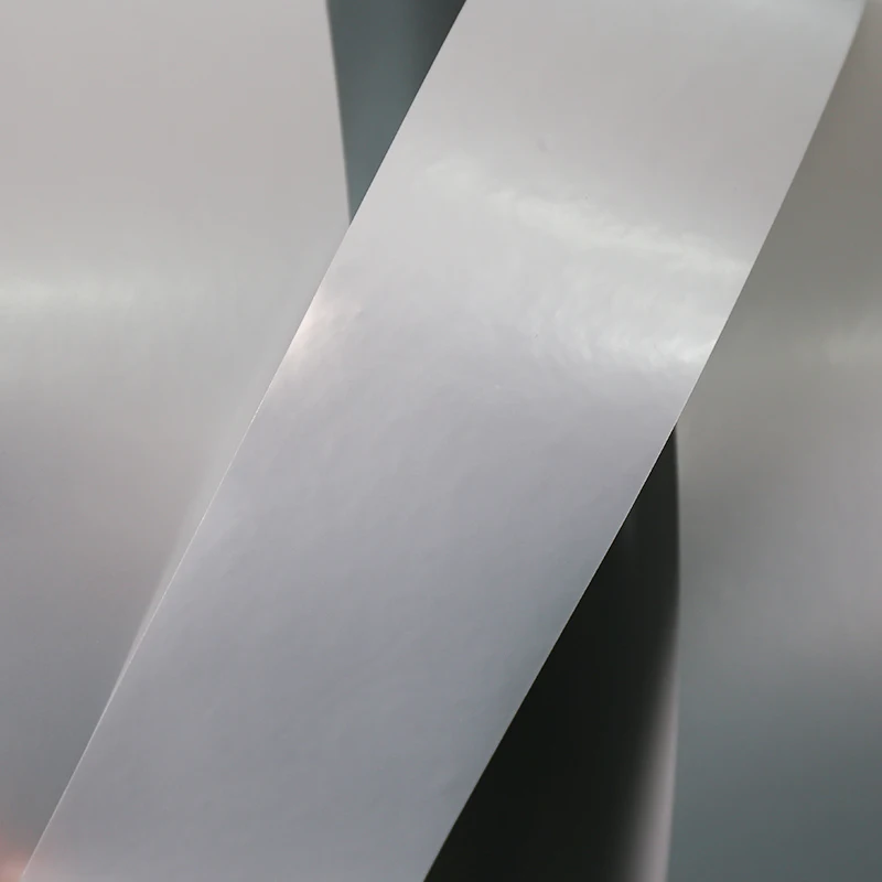 Factory Supply PP PE PET PVC BOPP Vinyl Matt Silver Transparent Self Adhesive Transfer Thermal Label Paper Jumbo Roll