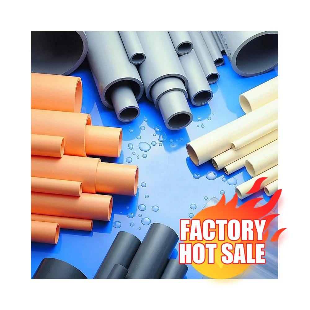 Factory Outlet Colored uv Resistant Pvcu Electric Cable Orange 6 Sdr 213 1/2 6 Inch 20mm dn50 70mm 80mm 150mm Conduit Pvc Pipe