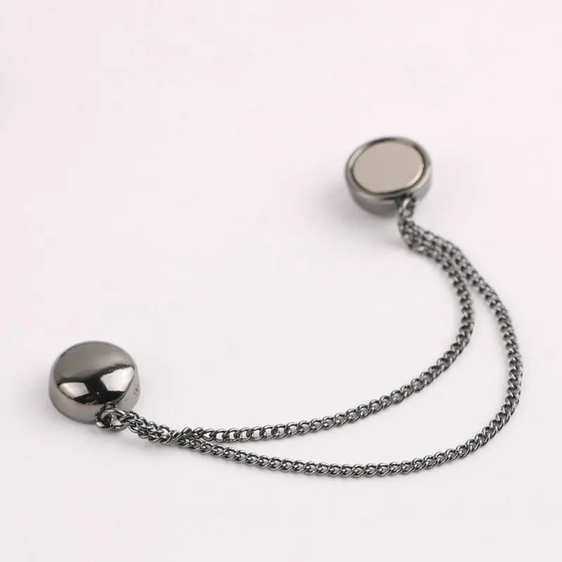 Magnet buckle female Muslim strong magnetic brooch fixed buckle anti-glare buckle creative chain brooch jewelry