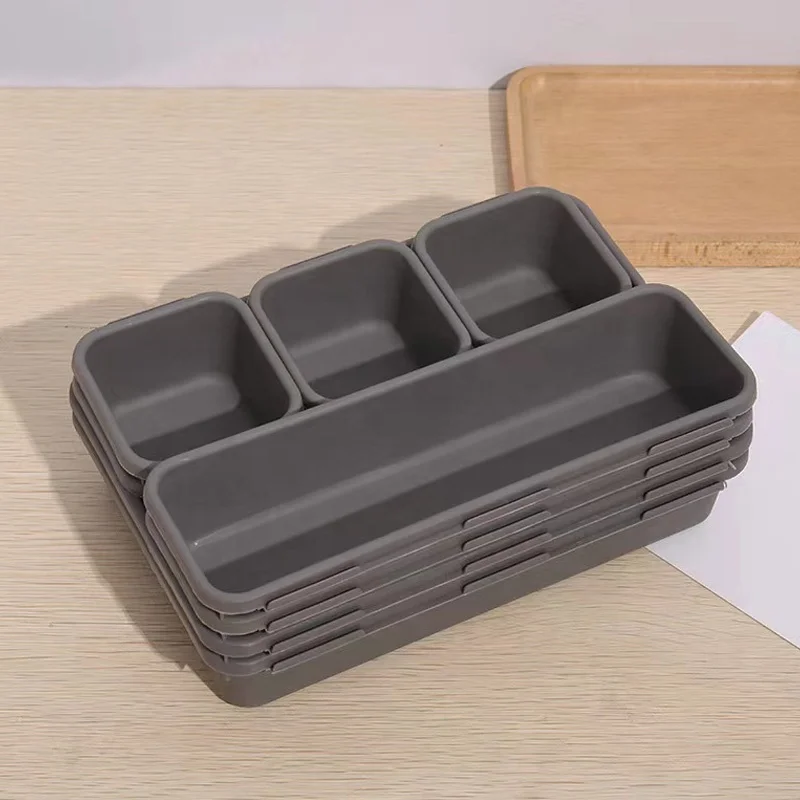 Portable Large Desktop Case Plastic Jewelry Cosmetic Drawer Organizer Free Combination Divided Makeup Box Storage